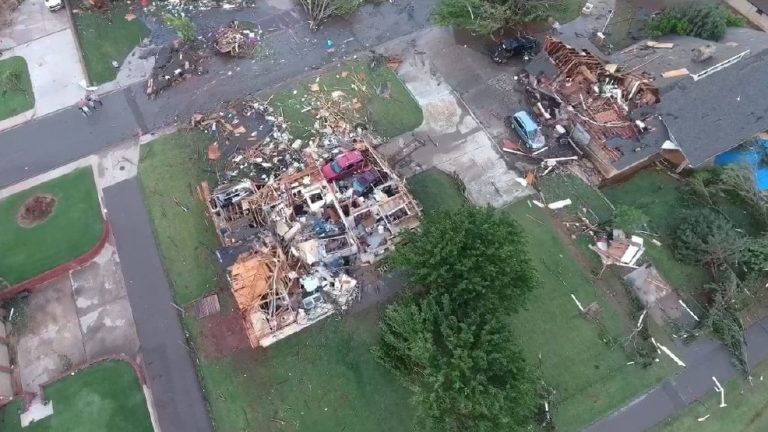 Drone Video Footage - Elk City, OK Tornado Devastation