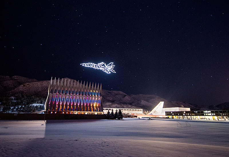air force academy drone light show intel